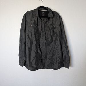 Wrangler Dark Gray Button Down Shirt